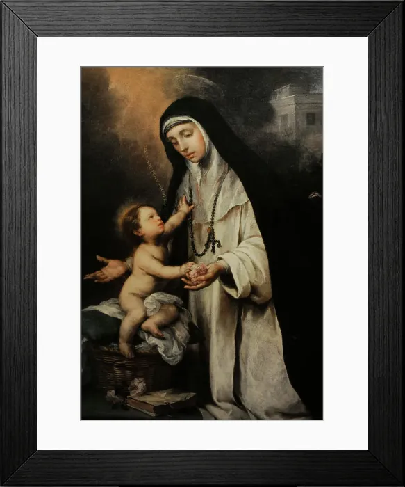 Framed Print : Saint Rose of Lima (1586-1617), circa 1670 Framed Print : Saint Rose of Lima (1586-1617), circa 1670