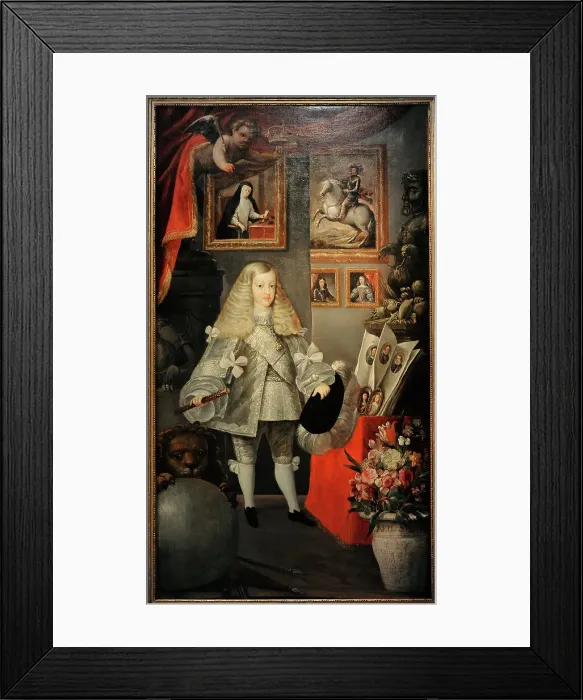 Framed Print : Charles II Infant with his Ancestors, circa 1667