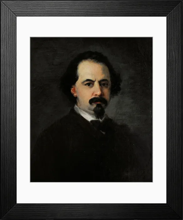 Framed Print : Self-portrait, circa 1860, by Eugenio Lucas Velazquez Framed Print : Self-portrait, circa 1860, by Eugenio Lucas Velazquez
