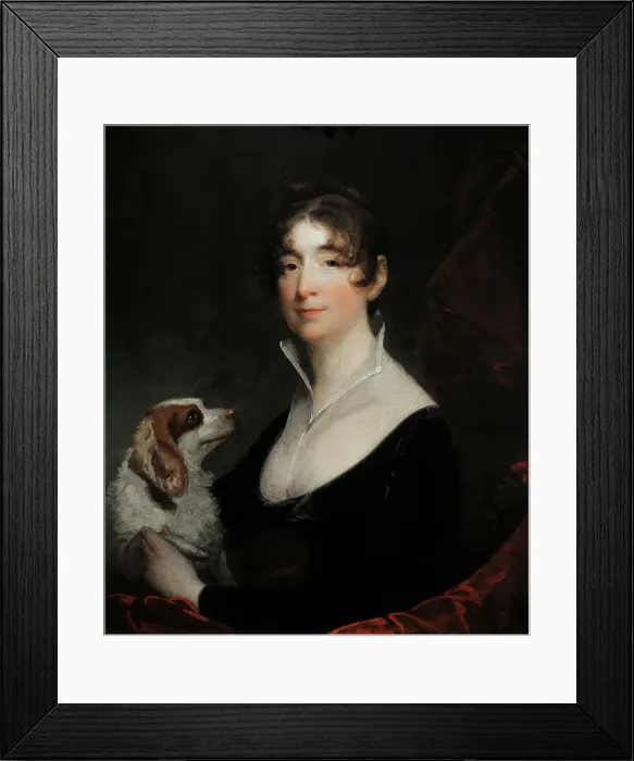 Framed Print : Portrait of the Wife of Anthony Merry by Gilbert Stuart Framed Print : Portrait of the Wife of Anthony Merry by Gilbert Stuart