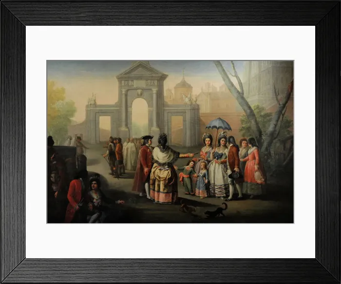 Framed Print : Gate of San Vicente, 1785, by Gines Andres de Aguirre Framed Print : Gate of San Vicente, 1785, by Gines Andres de Aguirre