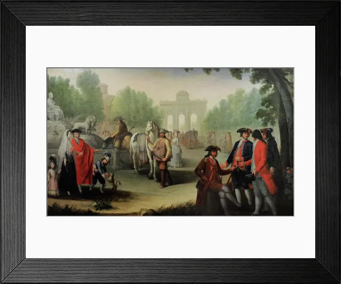 Framed Print : Puerta de Alcala and the Fountain of Cybele, 1785 Framed Print : Puerta de Alcala and the Fountain of Cybele, 1785