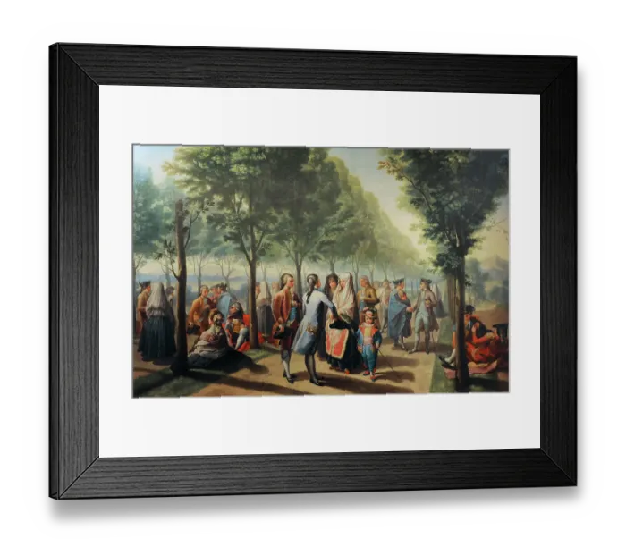 Framed Print : Paseo de las Delicias, 1785, by Ramon Bayeu y Subias Framed Print : Paseo de las Delicias, 1785, by Ramon Bayeu y Subias
