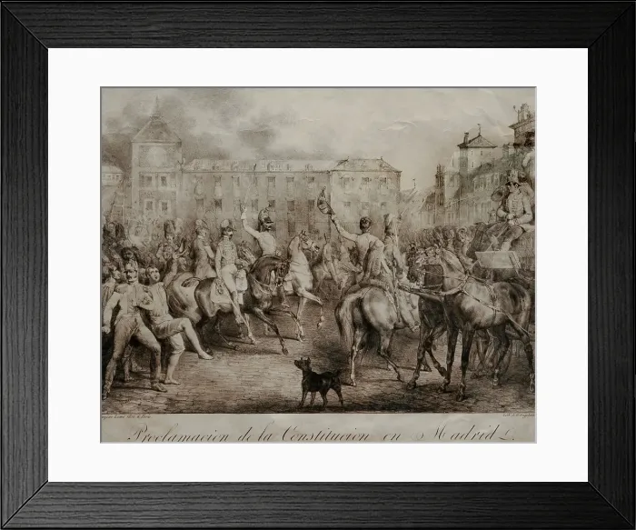 Framed Print : Proclamation of the Constitution in Madrid, 1820 Framed Print : Proclamation of the Constitution in Madrid, 1820