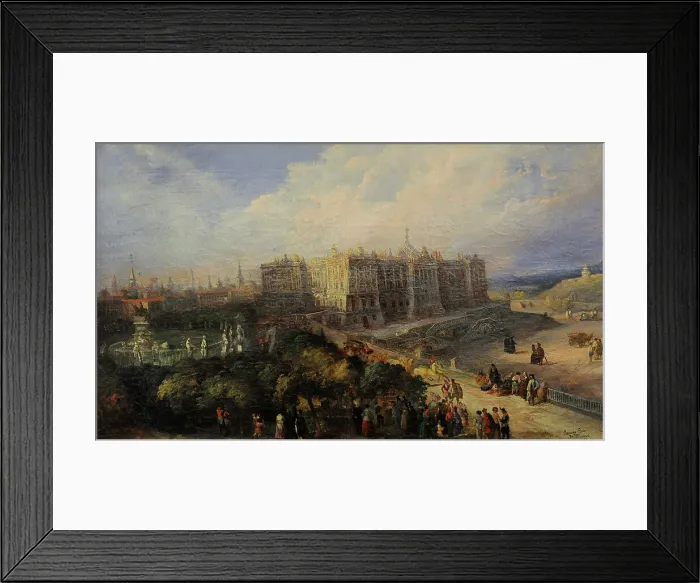 Framed Print : View of the Royal Palace of Madrid by Genaro Perez Villaamil Framed Print : View of the Royal Palace of Madrid by Genaro Perez Villaamil