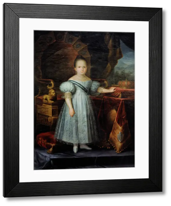 Framed Print : Isabella II as a Girl before the Throne, circa 1838 Framed Print : Isabella II as a Girl before the Throne, circa 1838