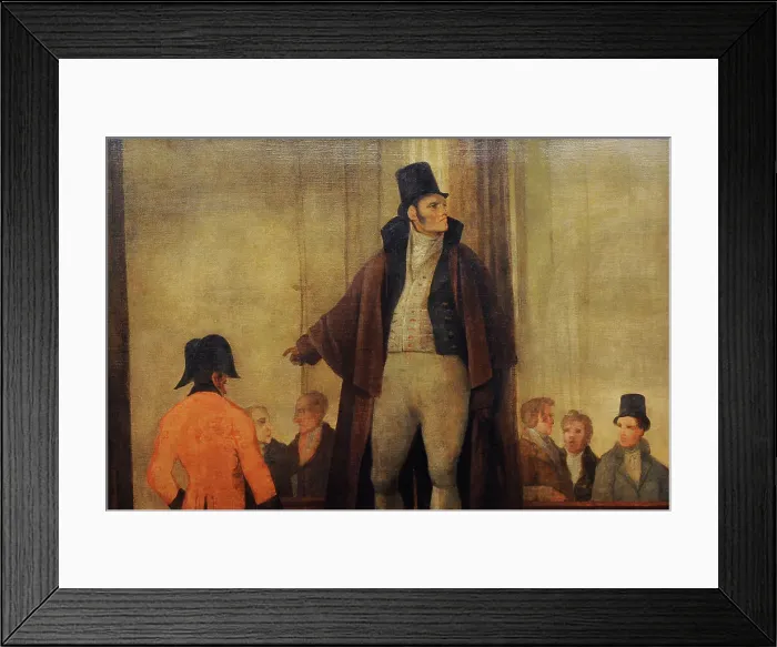 Framed Print : Gentlemen Conversing in the Cafe de Levante in Madrid Framed Print : Gentlemen Conversing in the Cafe de Levante in Madrid