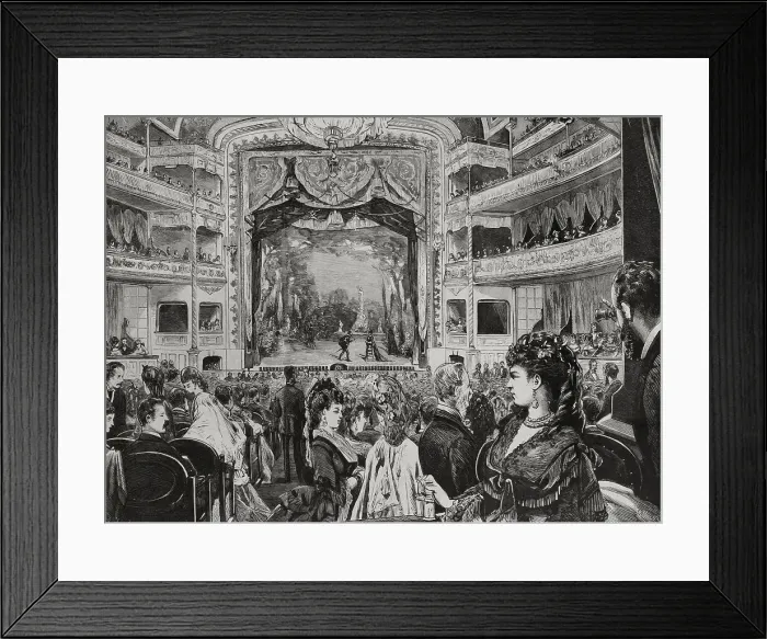Framed Print : Madrid, Inauguration of the Apolo Theater, November 23, 1873 Framed Print : Madrid, Inauguration of the Apolo Theater, November 23, 1873