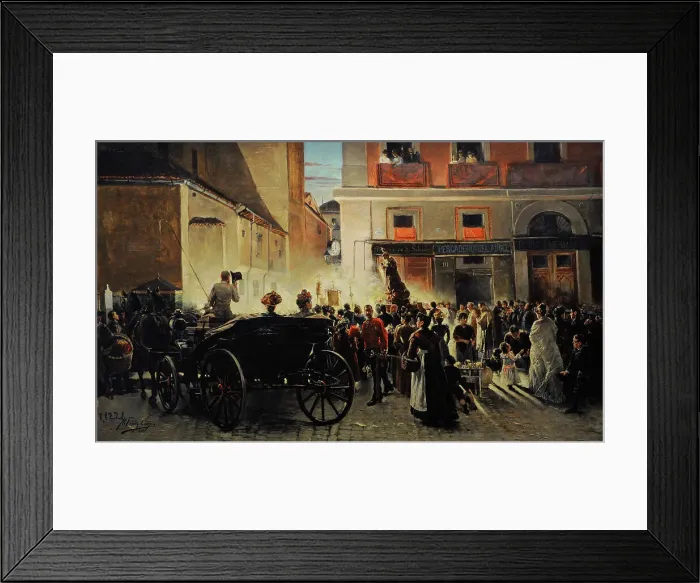 Framed Print : Procession of Saint Anthony in Madrid, 1893, by Carpio Framed Print : Procession of Saint Anthony in Madrid, 1893, by Carpio