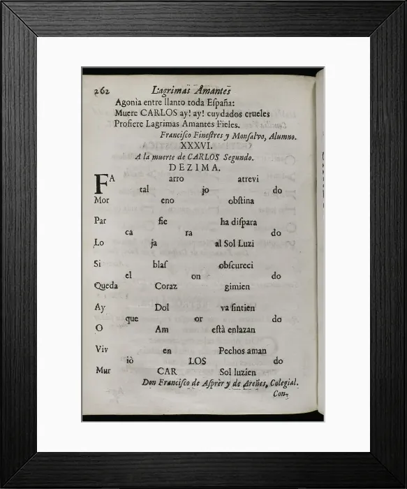 Framed Print : Decima to King Charles II's death by de Arenes Framed Print : Decima to King Charles II's death by de Arenes