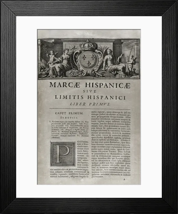 Framed Print : Marca Hispanica sive limes hispanicus Framed Print : Marca Hispanica sive limes hispanicus