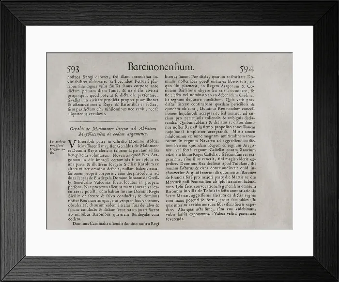 Framed Print : Barcinonensium. Marca Hispanica sive limes hispanicus Framed Print : Barcinonensium. Marca Hispanica sive limes hispanicus