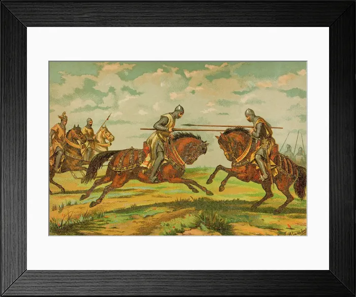 Framed Print : Death of the Aragonese knight Pedro Ahones (?-1226) Framed Print : Death of the Aragonese knight Pedro Ahones (?-1226)