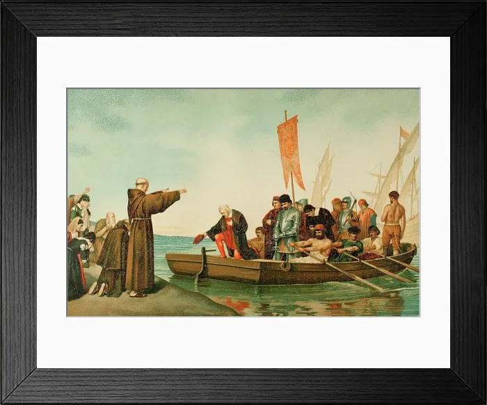 Framed Print : Christopher Columbus (1451-1506) Framed Print : Christopher Columbus (1451-1506)