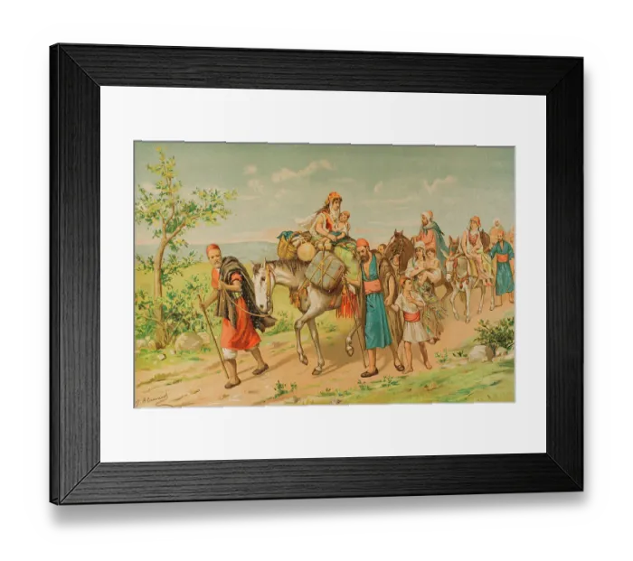 Framed Print : Expulsion of the Moriscos from Spain - order of Philip III
