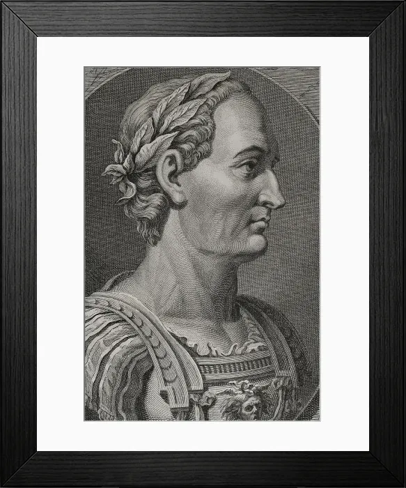 Framed Print : Gaius Julius Caesar - Roman politician, general and writer Framed Print : Gaius Julius Caesar - Roman politician, general and writer