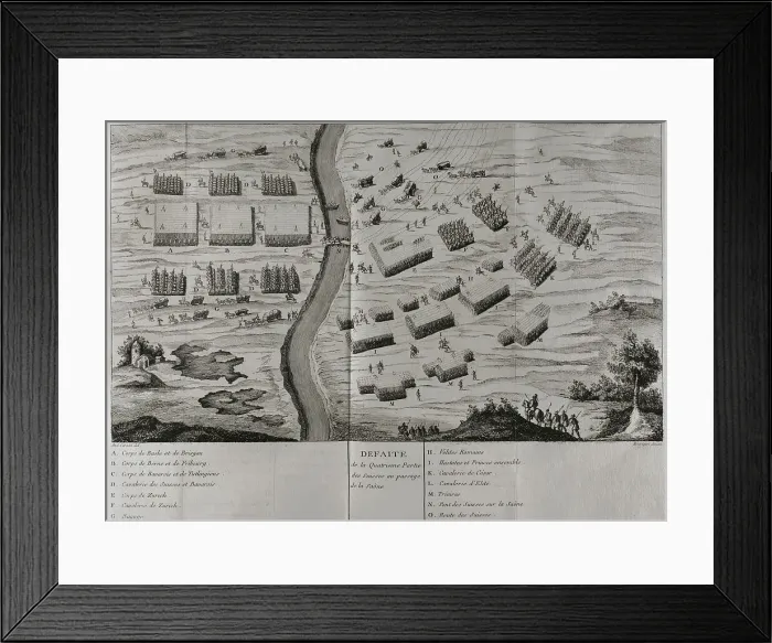 Framed Print : Defeat of a quarter of the Swiss in the Saone pass Framed Print : Defeat of a quarter of the Swiss in the Saone pass