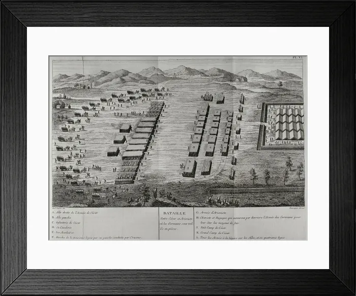 Framed Print : Gallic Wars (58 BC-50 BC). Battle of Vosges (58 BC) Framed Print : Gallic Wars (58 BC-50 BC). Battle of Vosges (58 BC)