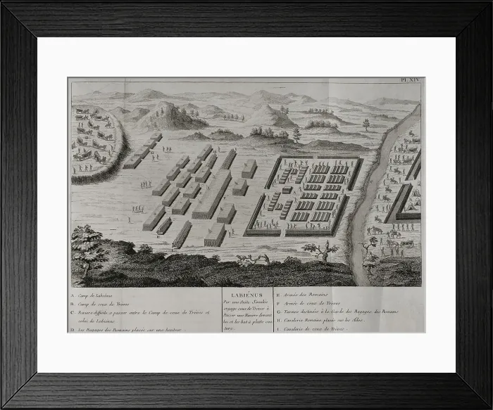 Framed Print : Gallic Wars - Titus Labienus hatches a trap Framed Print : Gallic Wars - Titus Labienus hatches a trap