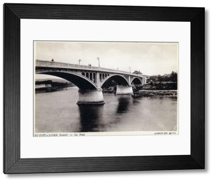 Framed Print : St-Just-sur-Loire - The Bridge Framed Print : St-Just-sur-Loire - The Bridge