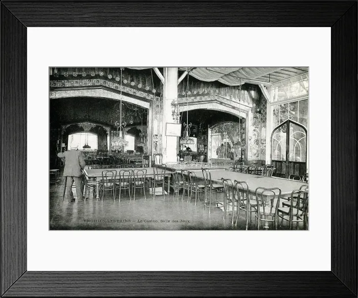 Framed Print : Interior of the Casino at Enghien-les-Bains, France Framed Print : Interior of the Casino at Enghien-les-Bains, France