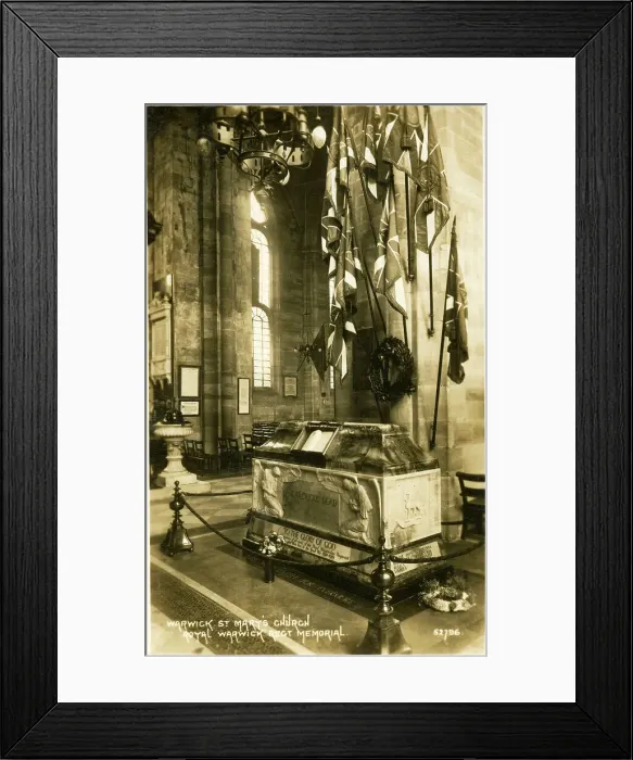 Framed Print : The Royal Warwick Regiment Memorial - St. Mary's Church Framed Print : The Royal Warwick Regiment Memorial - St. Mary's Church