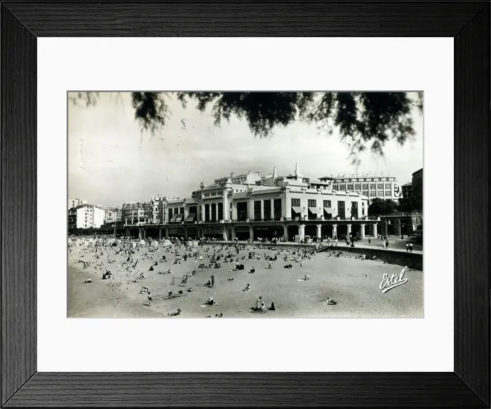 Framed Print : Biarritz, France - The Municipal Casino and the Beach Framed Print : Biarritz, France - The Municipal Casino and the Beach