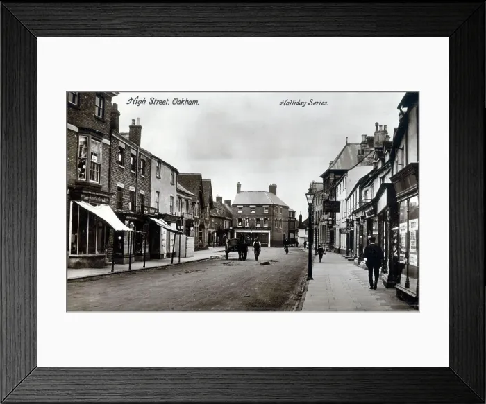 Framed Print : High Street, Oakham, Rutland Framed Print : High Street, Oakham, Rutland