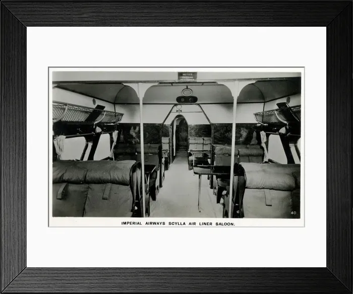 Framed Print : Imperial Airways Scylla Air Liner Saloon Framed Print : Imperial Airways Scylla Air Liner Saloon