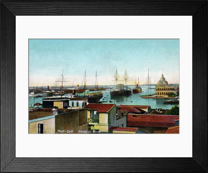 Framed Print : Entrance to the Suez Canal - Port Said, Egypt Framed Print : Entrance to the Suez Canal - Port Said, Egypt