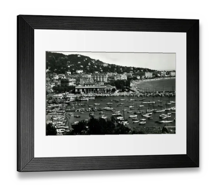 Framed Print : The Harbour and Casino at Cannes, France Framed Print : The Harbour and Casino at Cannes, France