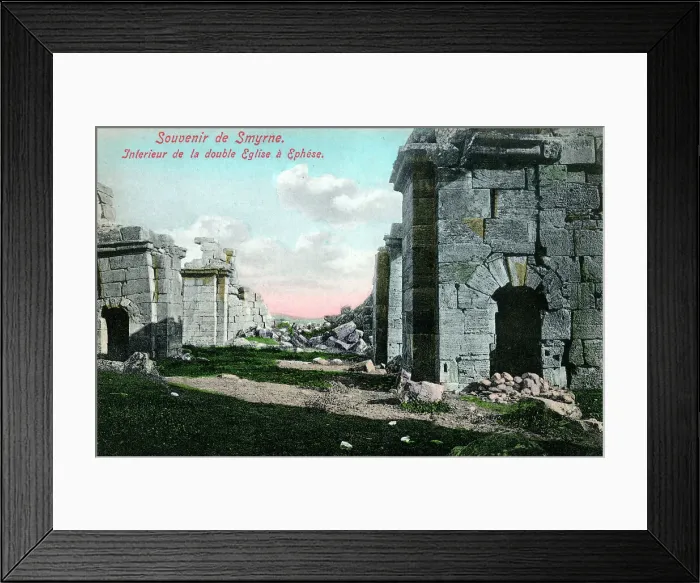 Framed Print : Ruins of the Double Churches of Ephesus, Izmir, Turkey Framed Print : Ruins of the Double Churches of Ephesus, Izmir, Turkey