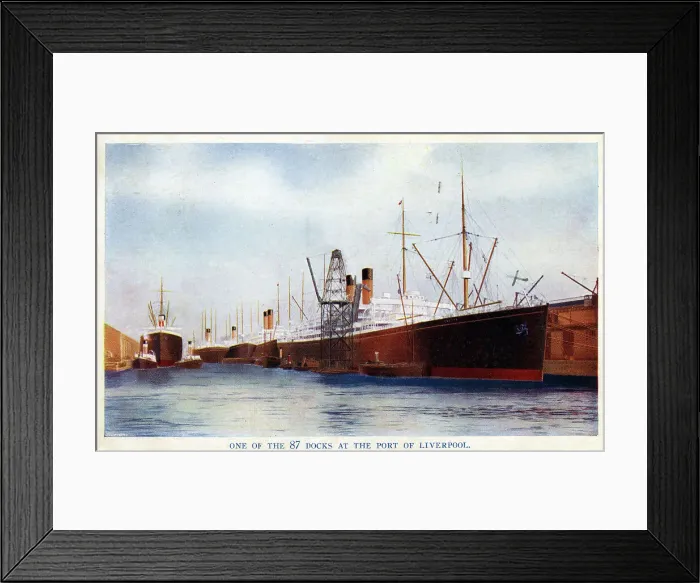 Framed Print : The Docks at the Port of Liverpool, Merseyside Framed Print : The Docks at the Port of Liverpool, Merseyside