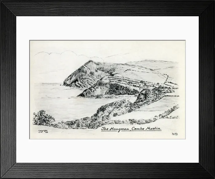 Framed Print : The Hangman, Combe Martin, Devon Framed Print : The Hangman, Combe Martin, Devon