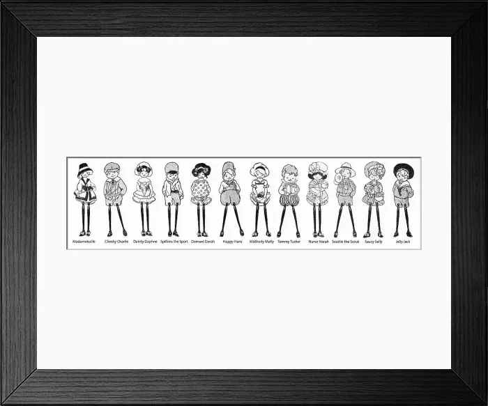 Framed Print : Hilda Cowham Kiddies Framed Print : Hilda Cowham Kiddies