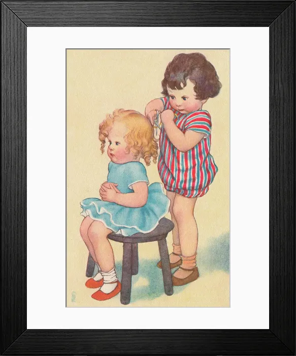 Framed Print : Haircutting Framed Print : Haircutting