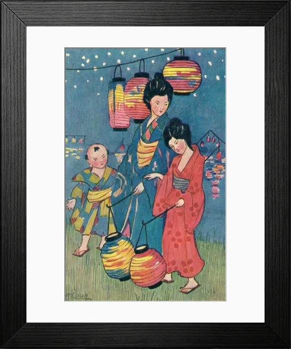 Framed Print : Japanese Lanterns Framed Print : Japanese Lanterns