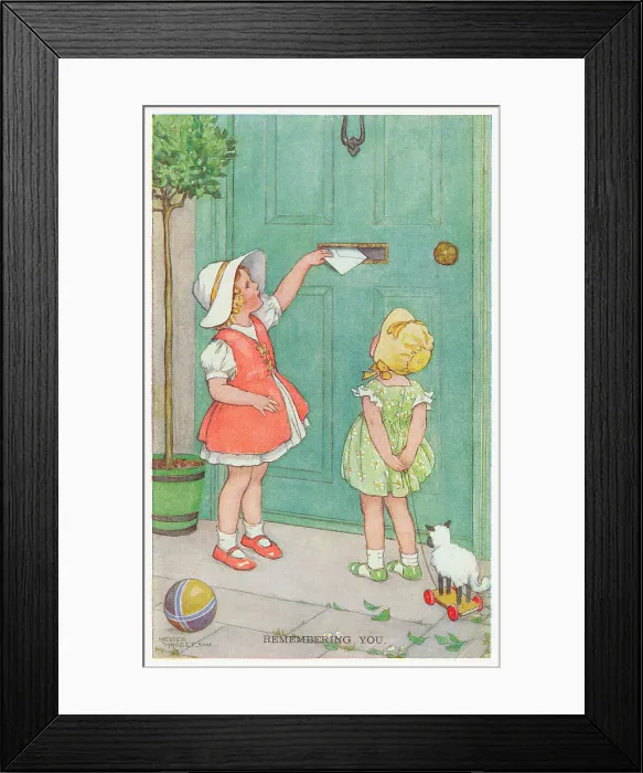 Framed Print : Posting a Letter Framed Print : Posting a Letter