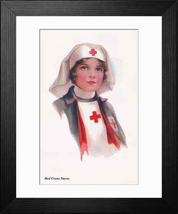 Framed Print : Red Cross Nurse Framed Print : Red Cross Nurse