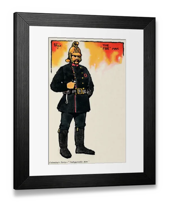Framed Print : The Fireman Framed Print : The Fireman