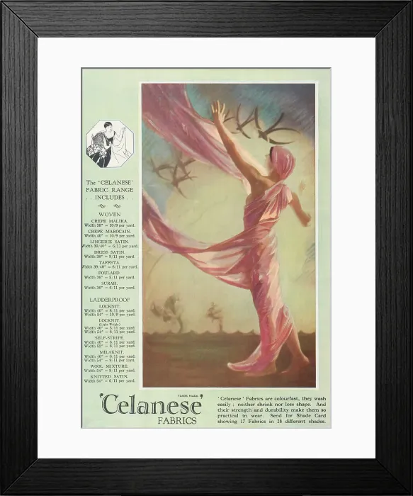 Framed Print : Celanese Fabrics Framed Print : Celanese Fabrics