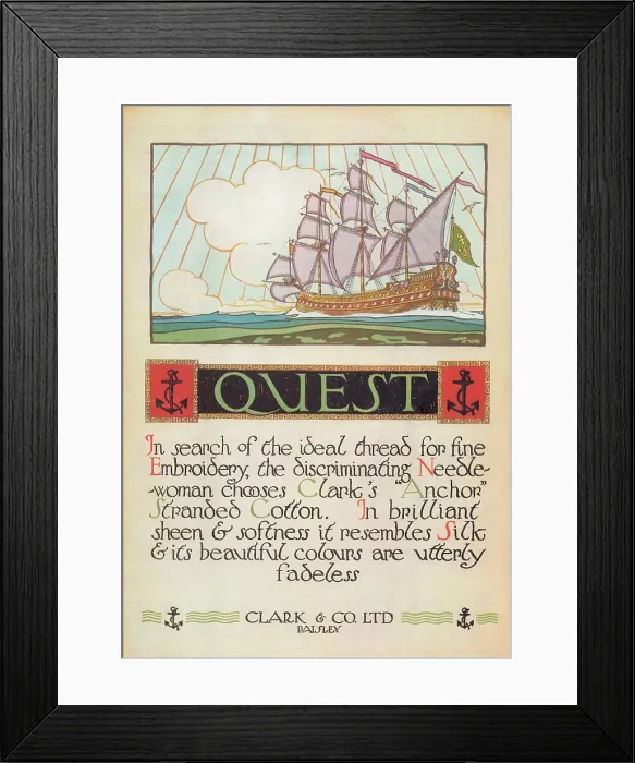 Framed Print : Quest Embroidery Thread Framed Print : Quest Embroidery Thread