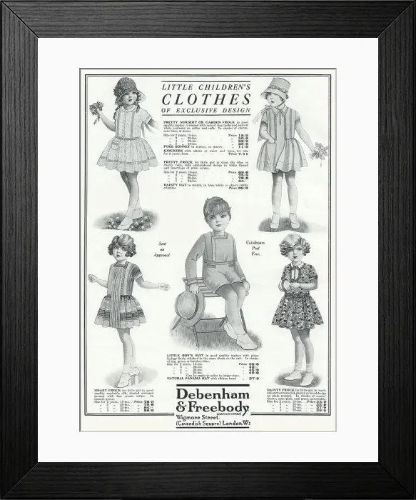Framed Print : Debenhams Advertisement Framed Print : Debenhams Advertisement