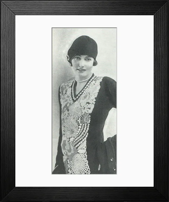 Framed Print : Fashion Model 1928 Framed Print : Fashion Model 1928