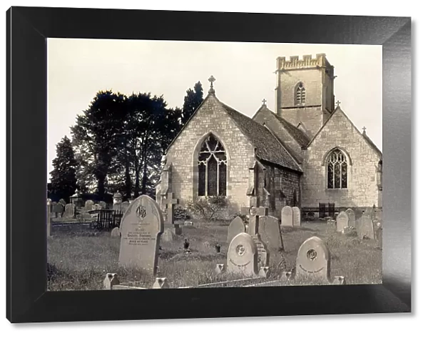 Holy Trinity Church, in the village of Badgeworth, Gloucestershire Date: 1930s