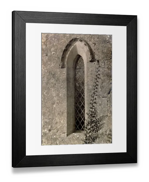 Framed Print : Anglo-Saxon window, St Mary's Church, in the village of Temple Guiting, Gloucestershire Date: 1930s Framed Print : Anglo-Saxon window, St Mary's Church, in the village of Temple Guiting, Gloucestershire Date: 1930s