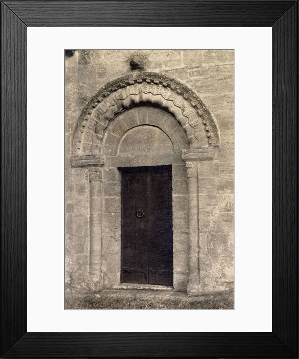 Framed Print : North Door, St Michael's Church, in the village of Guiting Power, Gloucestershire Date: 1930s Framed Print : North Door, St Michael's Church, in the village of Guiting Power, Gloucestershire Date: 1930s