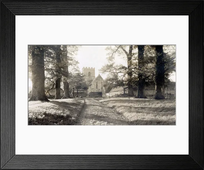 Framed Print : St Michael's Church, viewed from the east, in the village of Guiting Power, Gloucestershire Date: 1930s Framed Print : St Michael's Church, viewed from the east, in the village of Guiting Power, Gloucestershire Date: 1930s