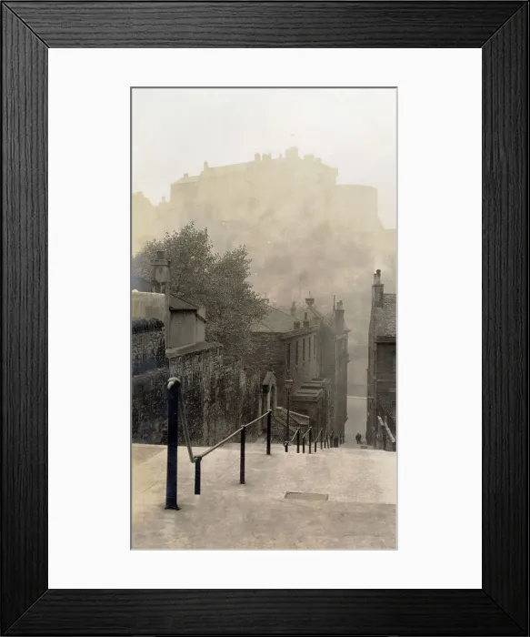 Framed Print : The Castle, viewed from the south, Edinburgh, Scotland Date: 1930s Framed Print : The Castle, viewed from the south, Edinburgh, Scotland Date: 1930s