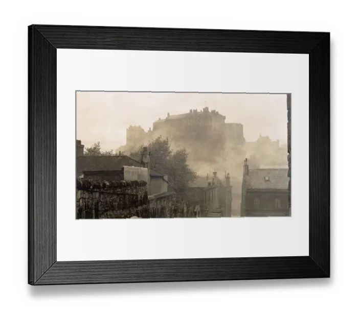 Framed Print : The Castle, viewed from the south, over the Grassmarket, Edinburgh, Scotland Date: 1930s Framed Print : The Castle, viewed from the south, over the Grassmarket, Edinburgh, Scotland Date: 1930s